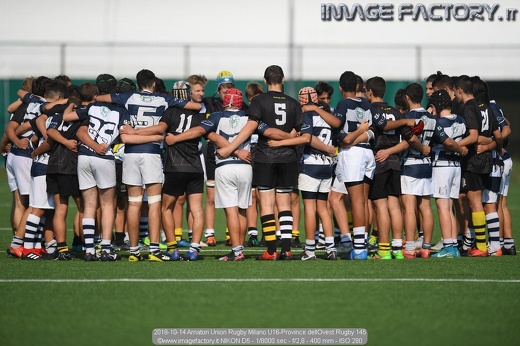 2018-10-14 Amatori Union Rugby Milano U16-Province dellOvest Rugby 145